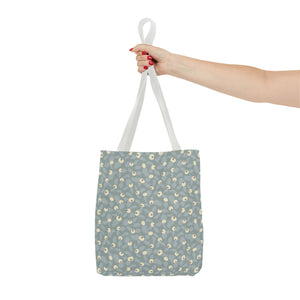 Rose Rugosa Tote Bag in Aqua