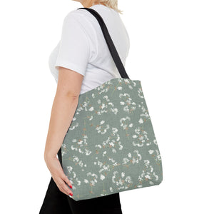 Alchemilla Vulgaris  Tote Bag in Aqua