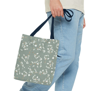 Alchemilla Vulgaris  Tote Bag in Aqua