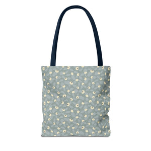 Rose Rugosa Tote Bag in Aqua