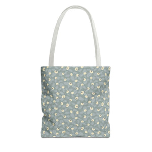 Rose Rugosa Tote Bag in Aqua