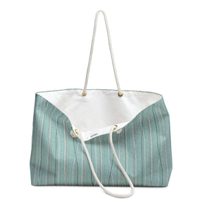 Sanguine Code Weekender Bag in Aqua