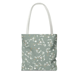 Alchemilla Vulgaris  Tote Bag in Aqua