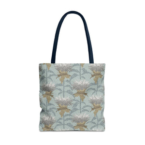 Bee Balm Tote Bag in Aqua