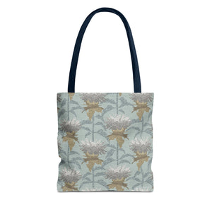 Bee Balm Tote Bag in Aqua