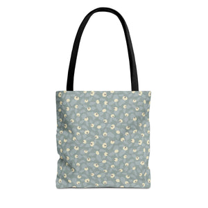 Rose Rugosa Tote Bag in Aqua