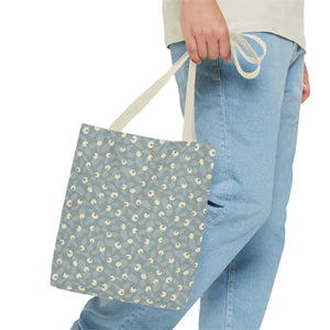 Rose Rugosa Tote Bag in Aqua