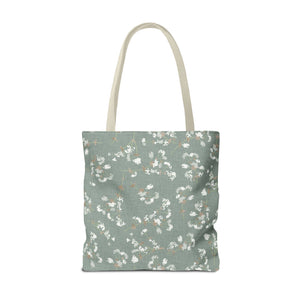 Alchemilla Vulgaris  Tote Bag in Aqua