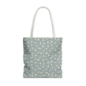 Rose Rugosa Tote Bag in Aqua