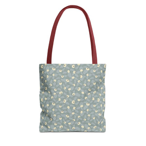 Rose Rugosa Tote Bag in Aqua