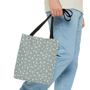 Rose Rugosa Tote Bag in Aqua