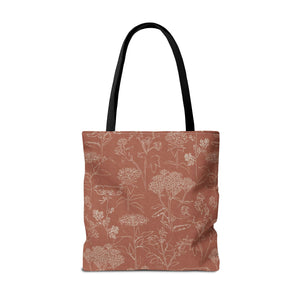 Swallowtail Tote Bag in Orange