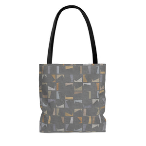 Playful Code Tote Bag in Gray