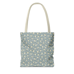 Rose Rugosa Tote Bag in Aqua