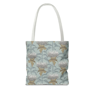 Bee Balm Tote Bag in Aqua