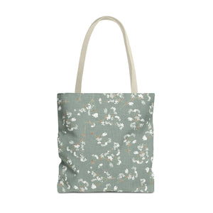 Alchemilla Vulgaris  Tote Bag in Aqua