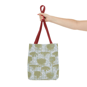 Queen Anne’s Lace Tote Bag in Green