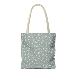Rose Rugosa Tote Bag in Aqua