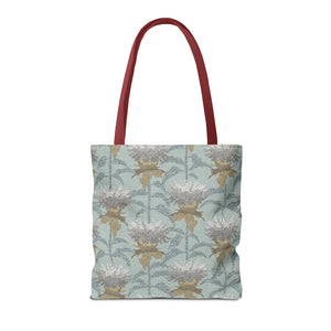 Bee Balm Tote Bag in Aqua