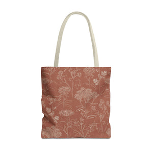 Swallowtail Tote Bag in Orange