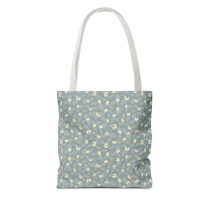Rose Rugosa Tote Bag in Aqua