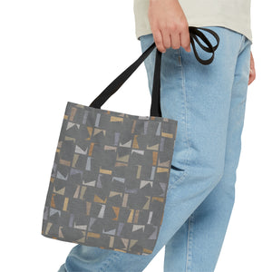 Playful Code Tote Bag in Gray