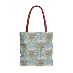 Bee Balm Tote Bag in Aqua