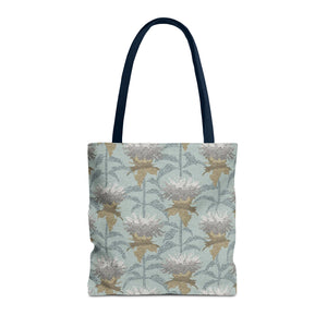 Bee Balm Tote Bag in Aqua