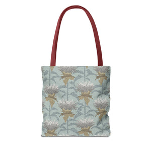 Bee Balm Tote Bag in Aqua