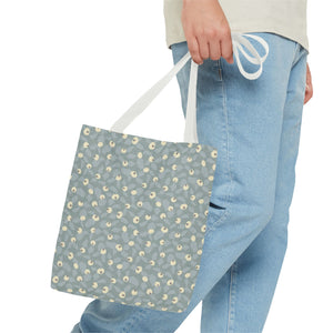 Rose Rugosa Tote Bag in Aqua