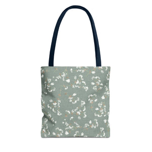 Alchemilla Vulgaris  Tote Bag in Aqua