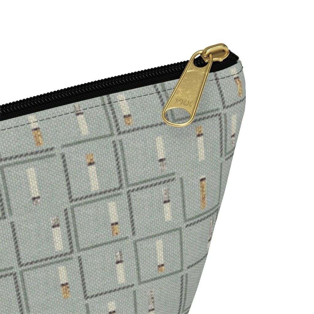 Pencil to Paper Accessory Pouch w T-bottom in Teal