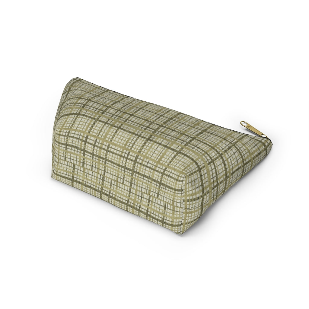 Rogers Tartan Accessory Pouch w T-bottom in Green