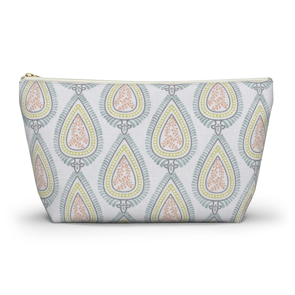 Teardrop Accessory Pouch w T-bottom in Light Blue