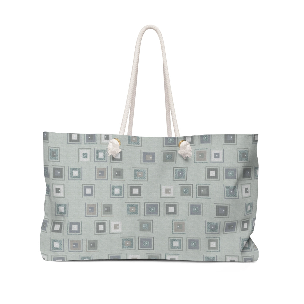 Key Code Weekender Bag in Aqua