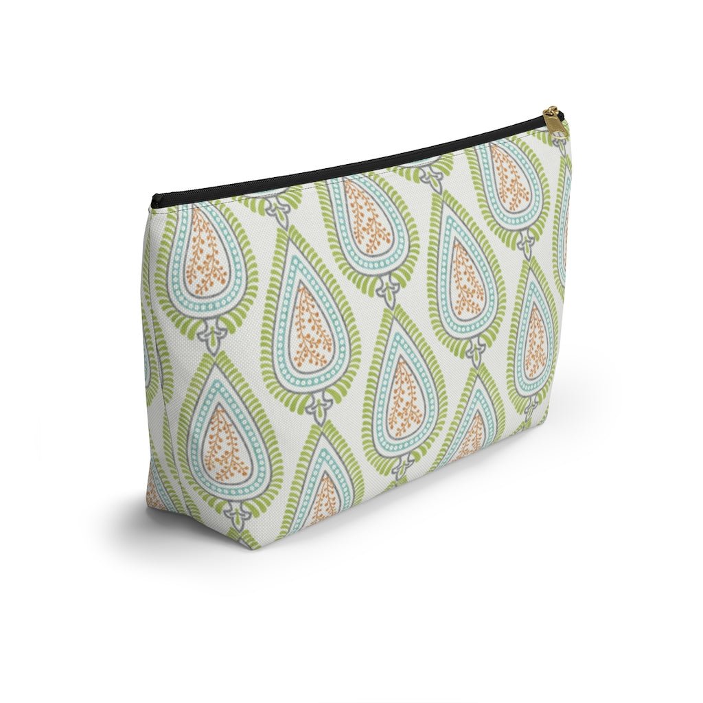 Teardrop Accessory Pouch w T-bottom in Green