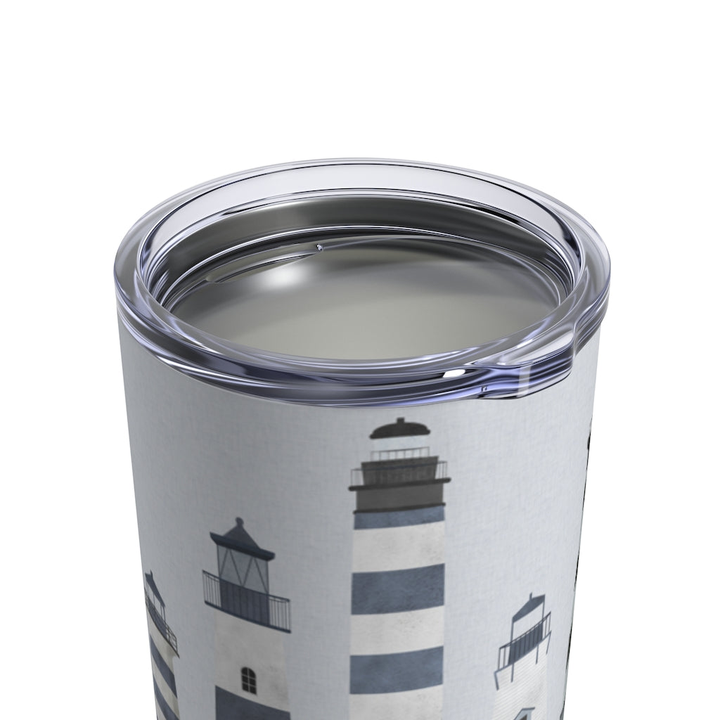 Lighthouses Tumbler in Blue