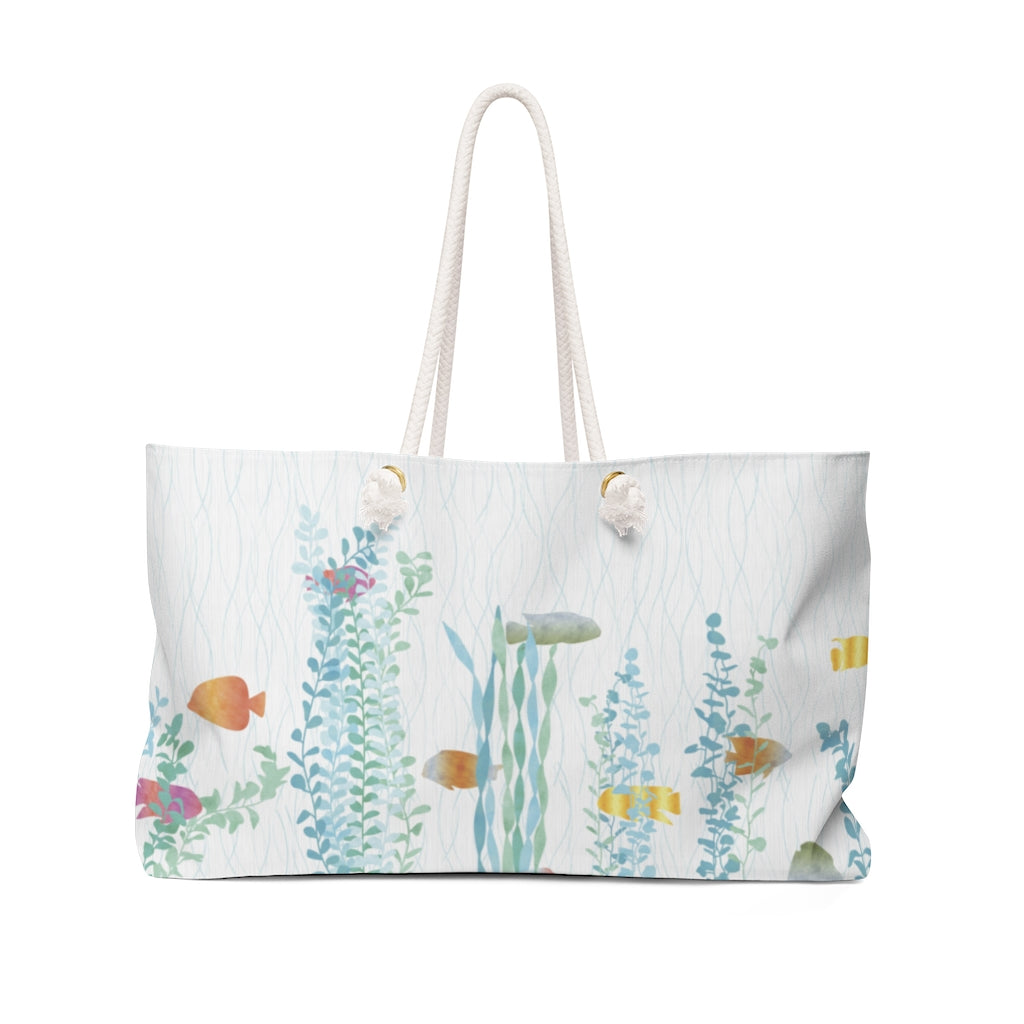 Aquarium Weekender Bag in Aqua