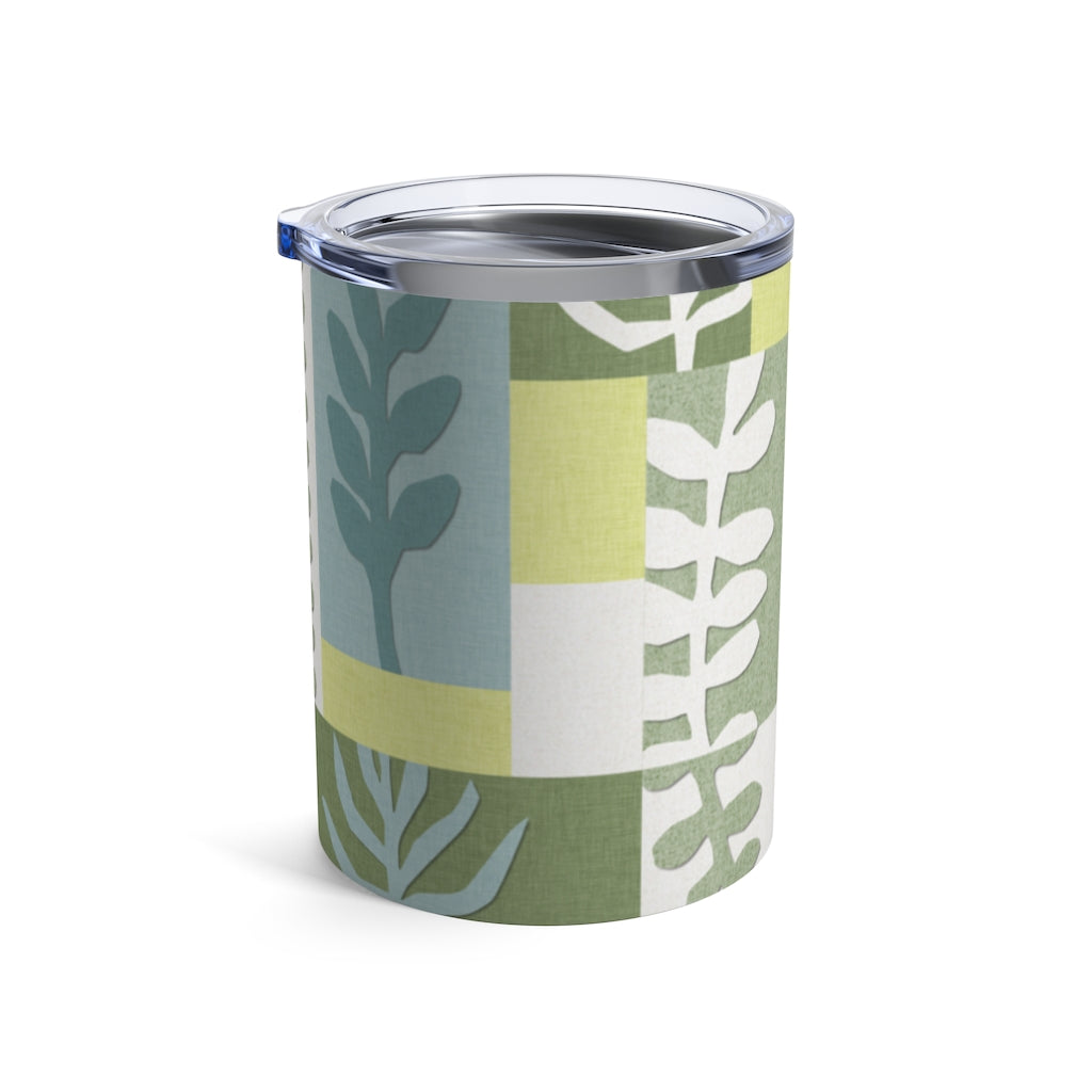 Botanical Paper Tumbler in Green