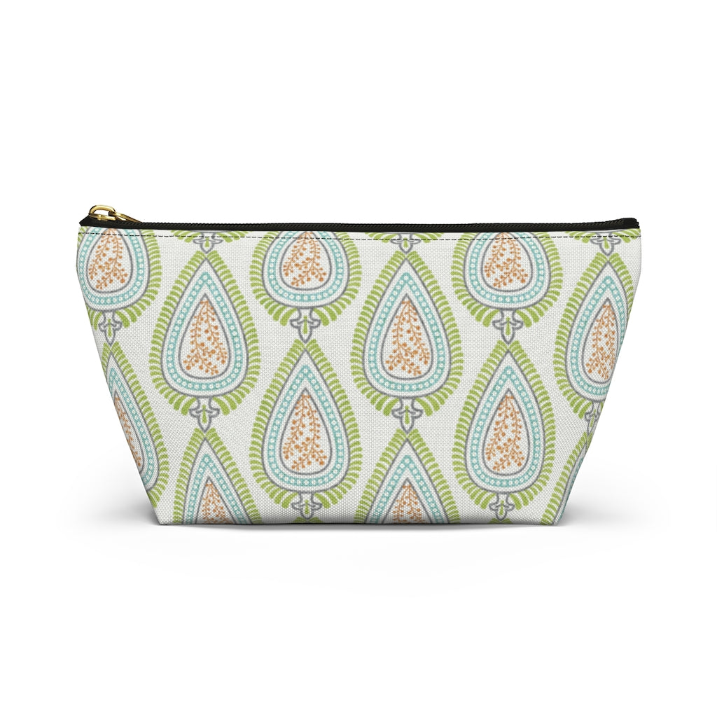 Teardrop Accessory Pouch w T-bottom in Green