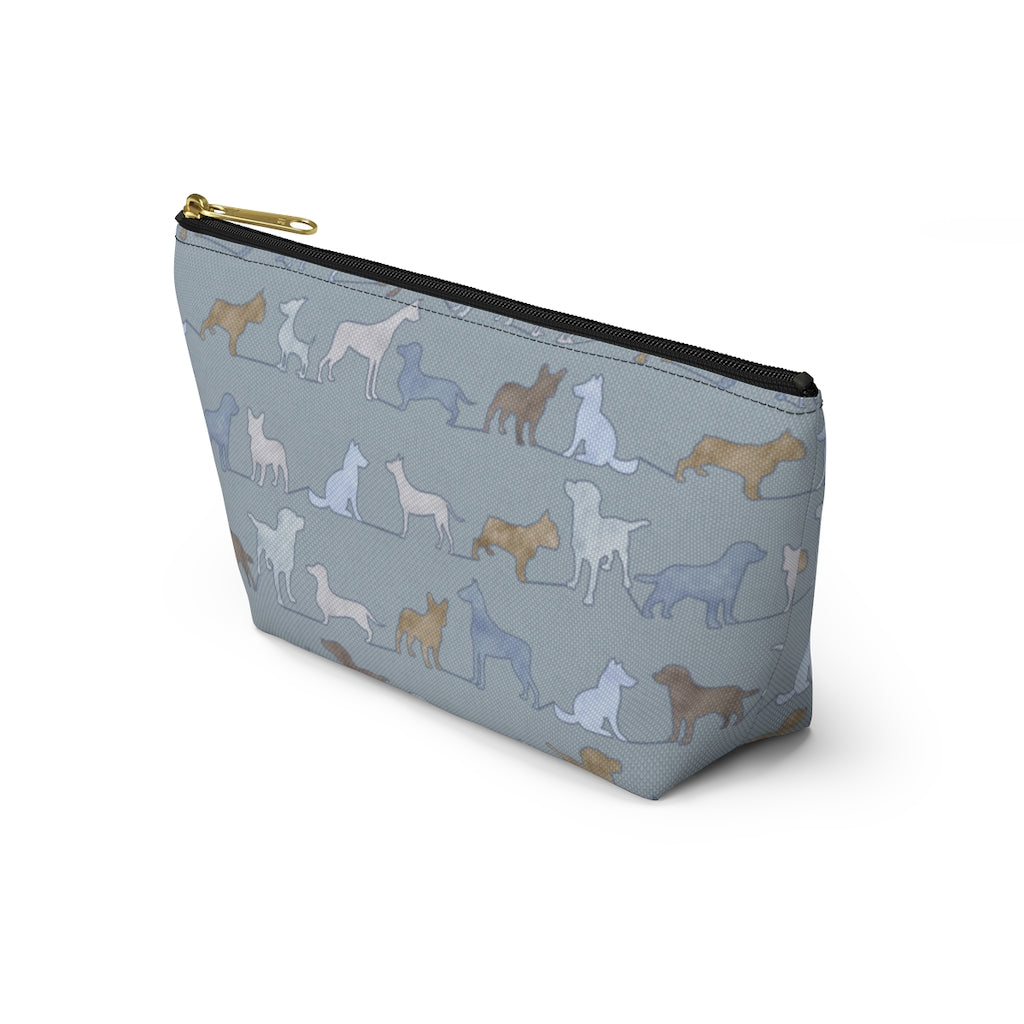Dogs Accessory Pouch w T-bottom in Blue
