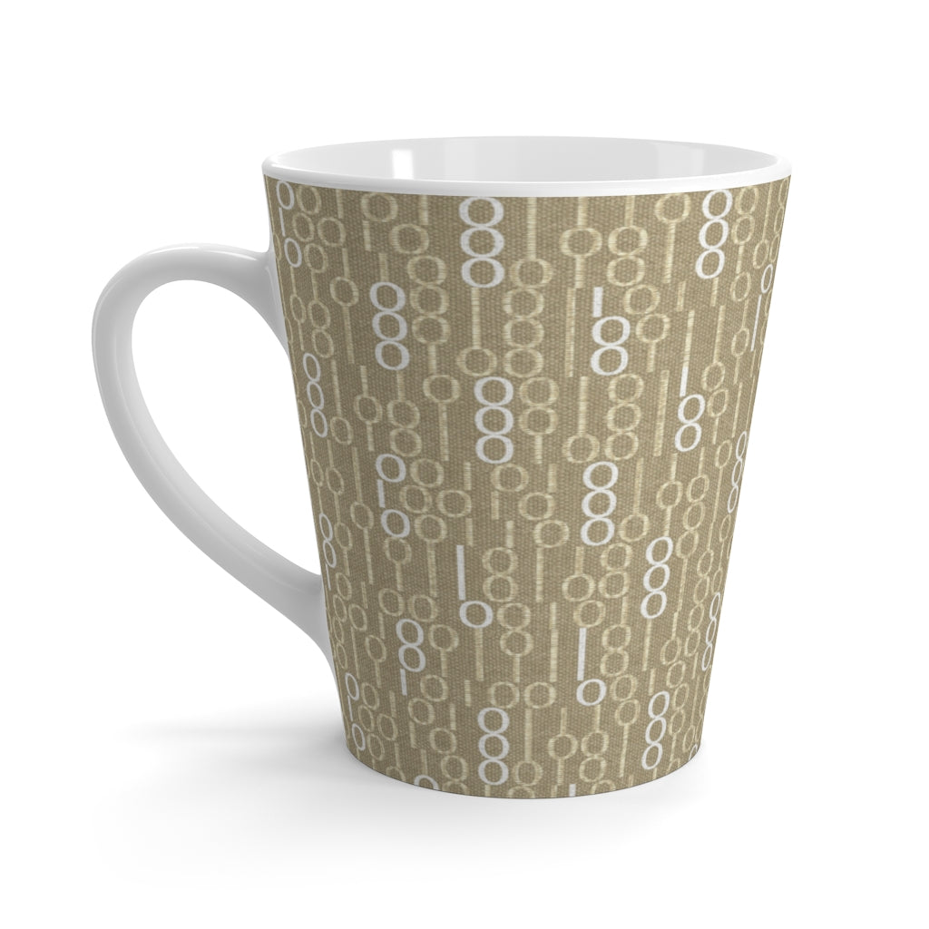 Railroad Code Latte Mug in Yellow