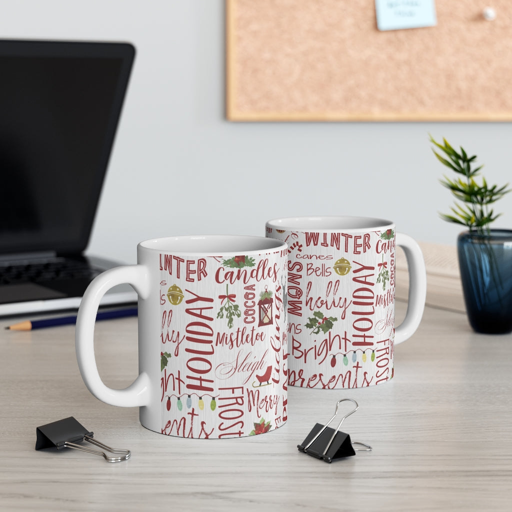 Holiday Cheer Mug in Red