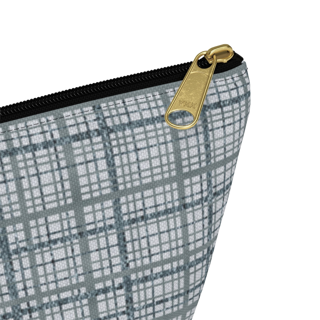 Rogers Tartan Accessory Pouch w T-bottom in Blue