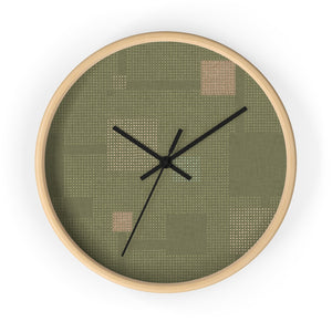 Block Party Wall Clock in Green