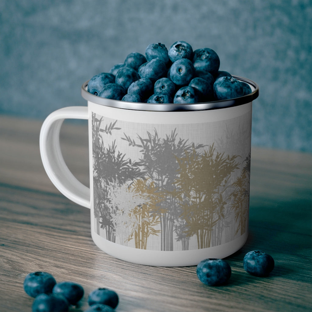 Lucky Bamboo Enamel Campfire Mug in Brown