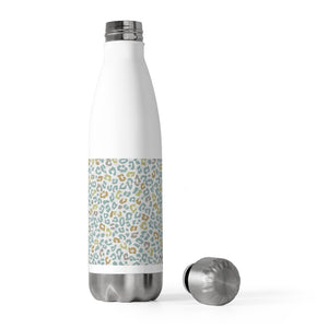 Leopard Love 20oz Insulated Bottle in Aqua