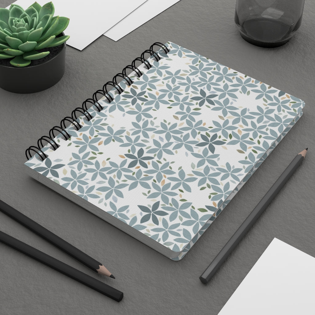 Snowbell Spiral Bound Journal in Aqua