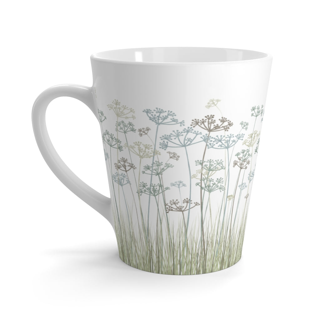 Message Code Latte Mug in Aqua