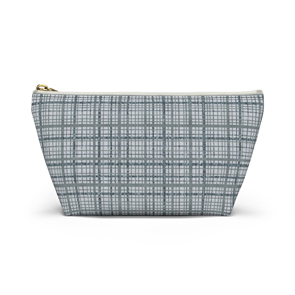 Rogers Tartan Accessory Pouch w T-bottom in Blue